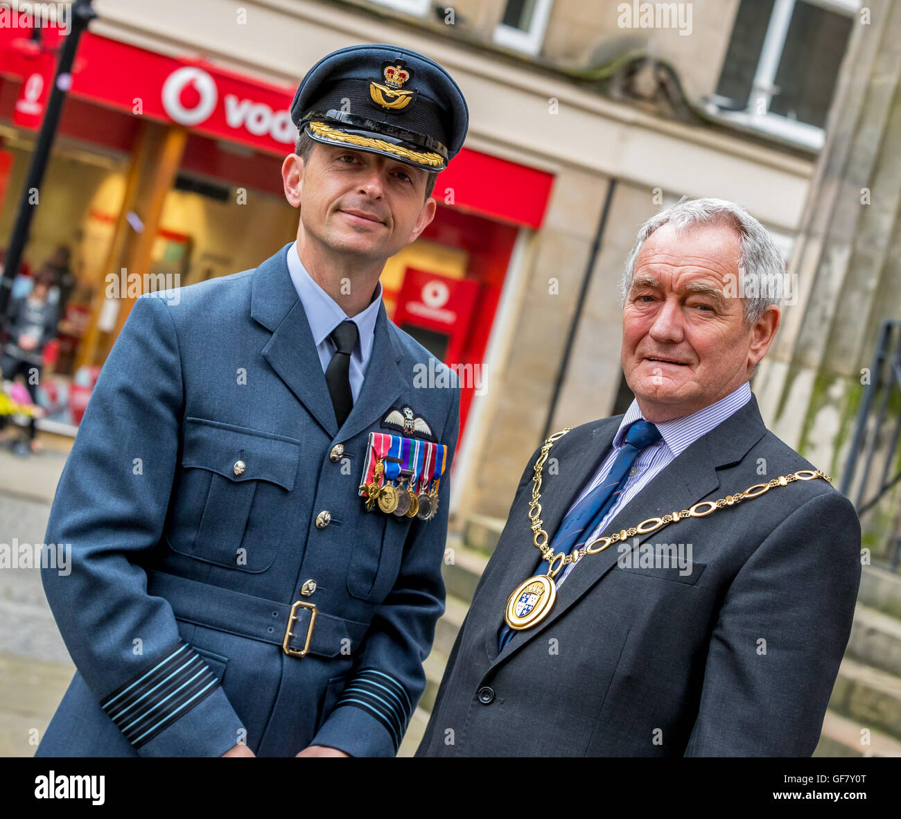Service, Morays Streitkräfte zu feiern. Stockfoto