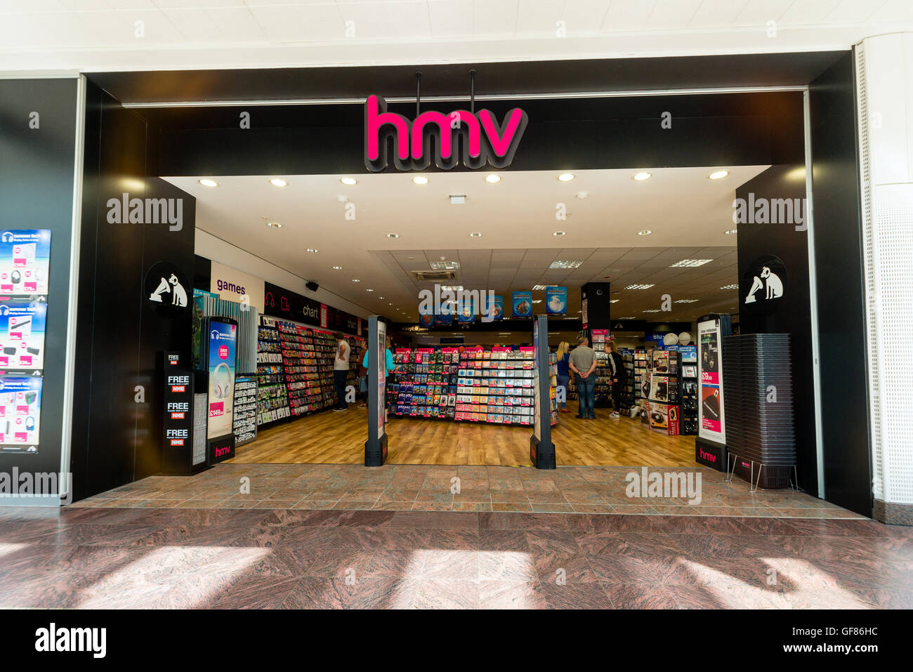 HMV Shop, UK. Stockfoto