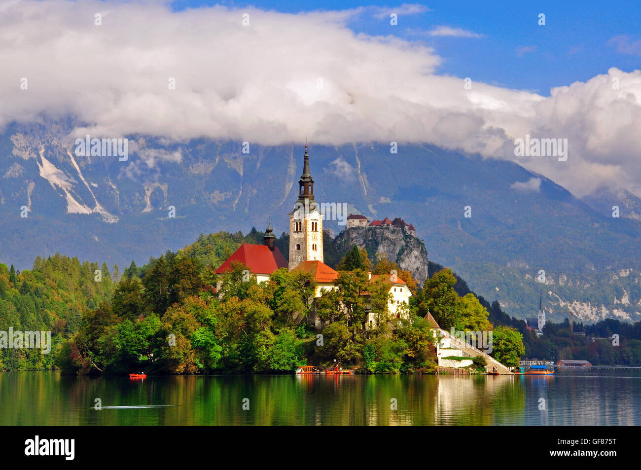 Lake Bled, Slowenien Stockfoto