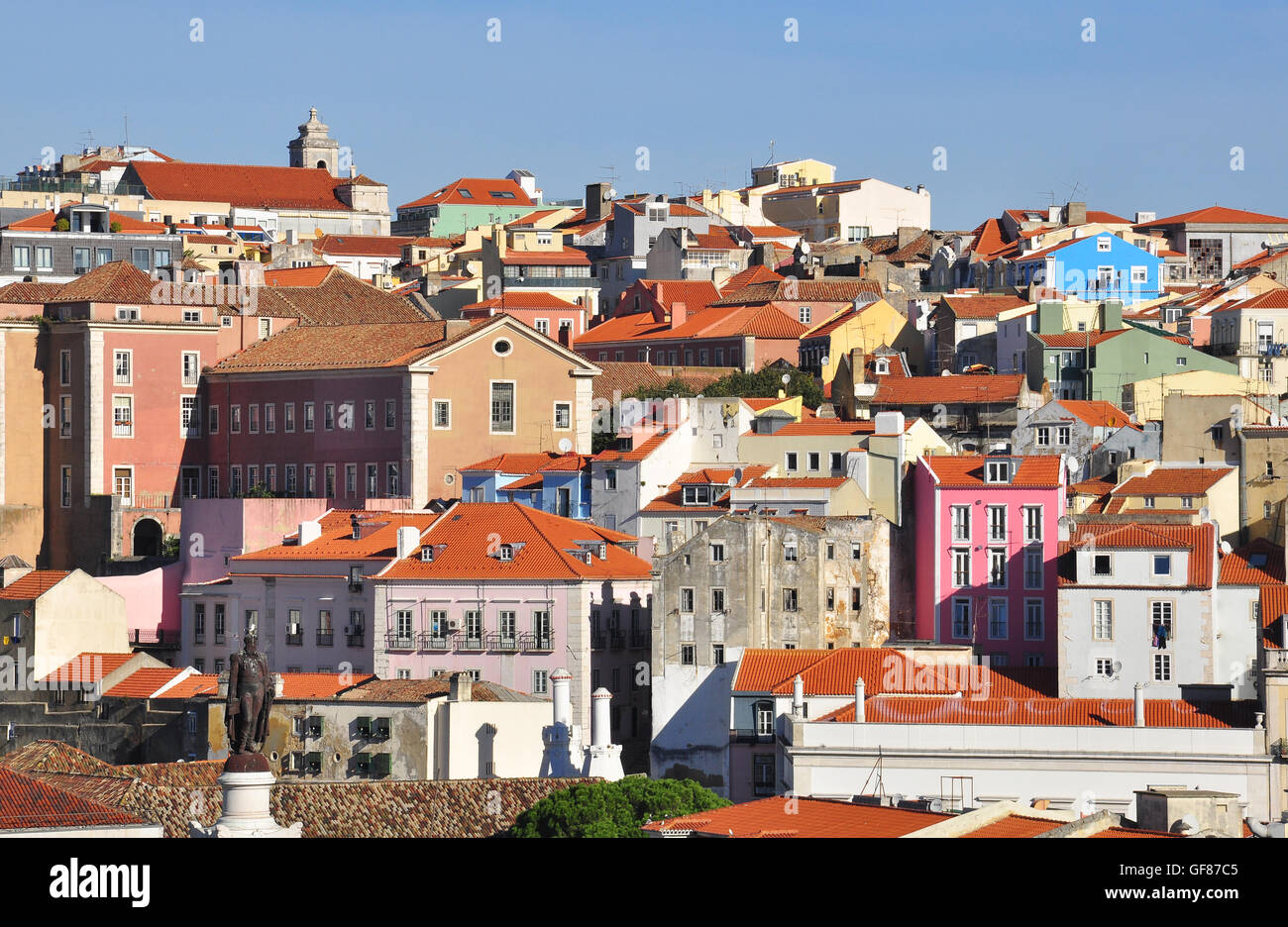 Lissabon, PORTUGAL - NOVEMBER 15: Ansicht von Lissabon Innenstadt am 15. November 2012. Stockfoto