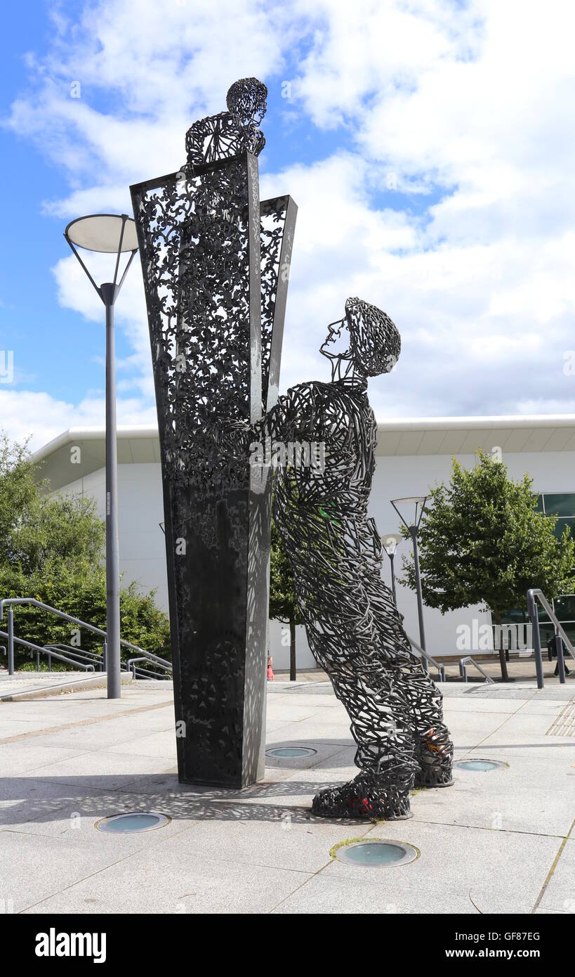 Ich kann für Meilen Skulptur von Andy Scott alloa clackmannanshire Schottland Juli 2016 siehe Stockfoto