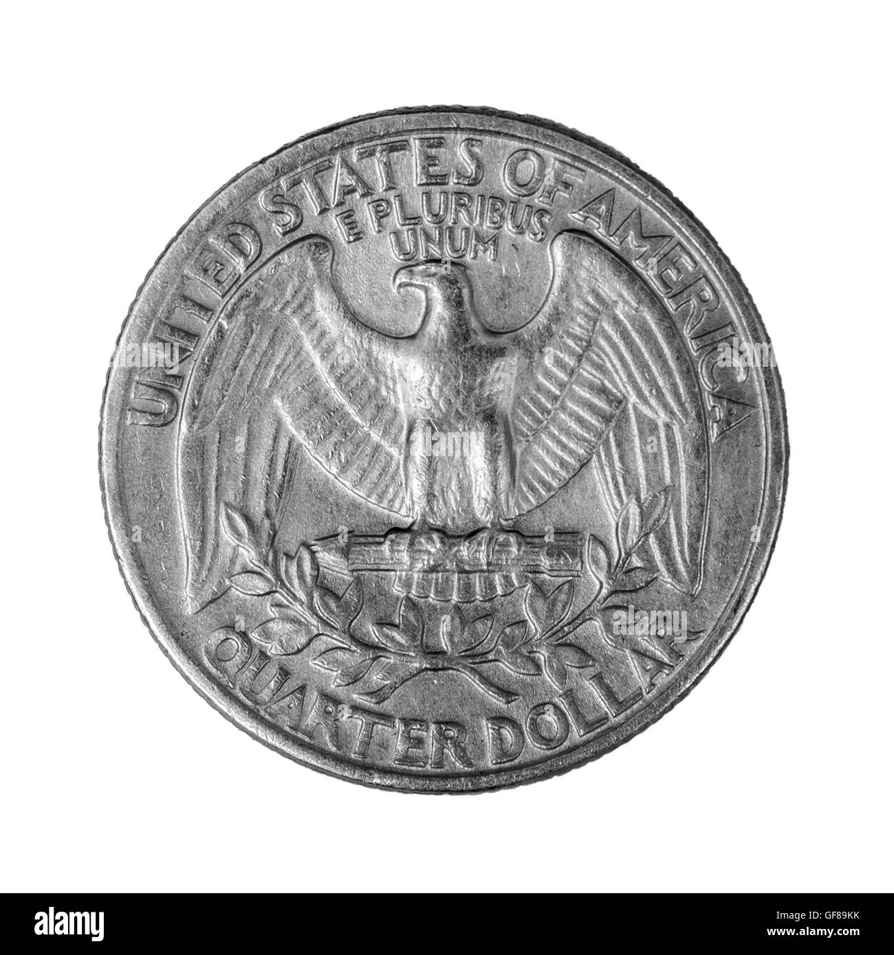 Viertel-Dollar Münze Stockfoto