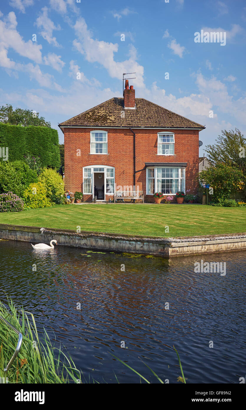 Ein Haus in West Somerton an den Norfolk Broads in Norfolk East Anglia England Großbritannien Stockfoto