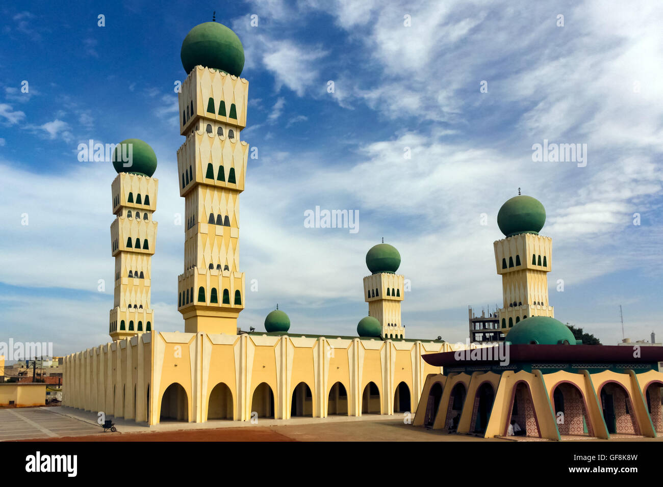Moschee von Marabout Seydou Nourou Tall, Dakar, Senegal. Stockfoto
