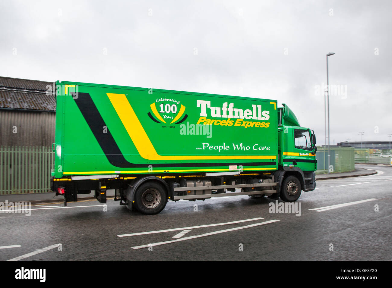 Tuffnells Store Lieferfahrzeuge, Chorley, Lancashire, UK Stockfoto