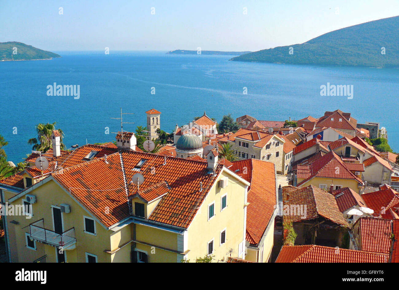 Herceg Novi, Montenegro Landschaft Stockfoto