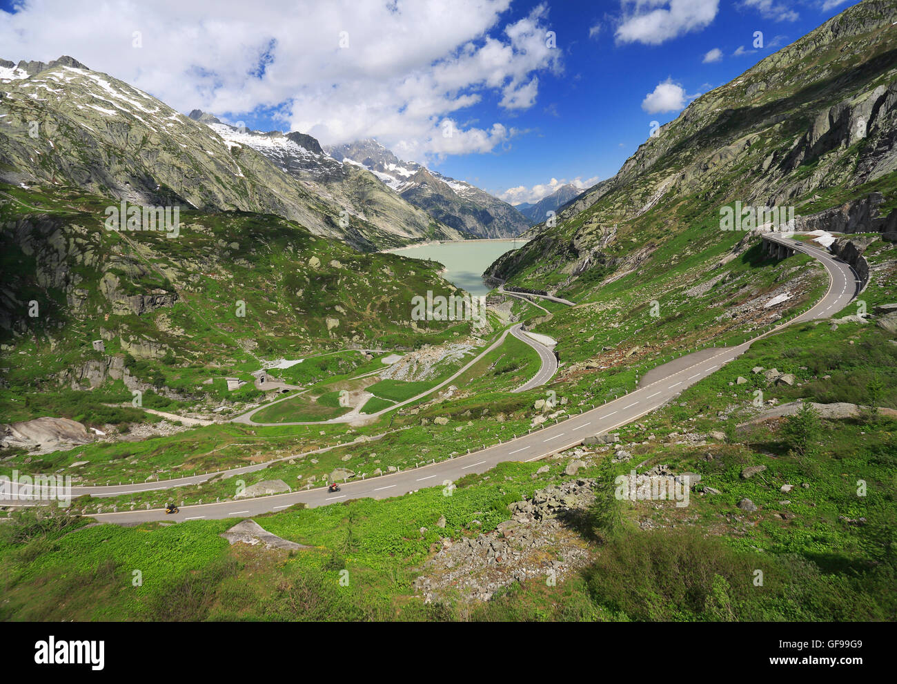 Grimselpass, Alpen, Schweiz Stockfoto