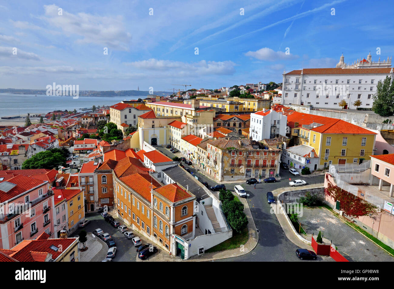 Alfama Viertel, das Herz von Lissabon Stockfoto