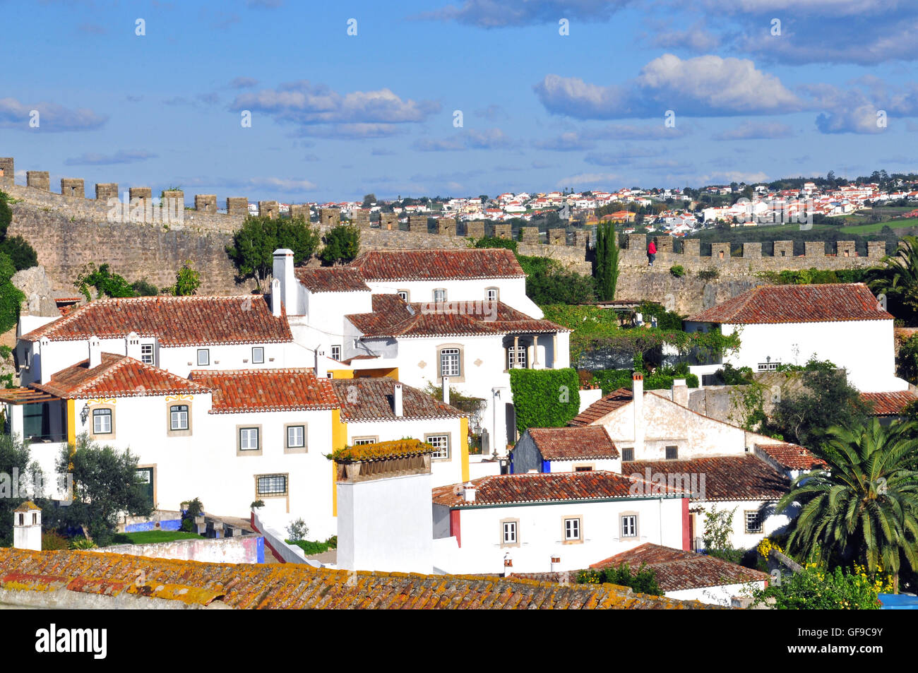 Dorf Obidos, Portugal Stockfoto