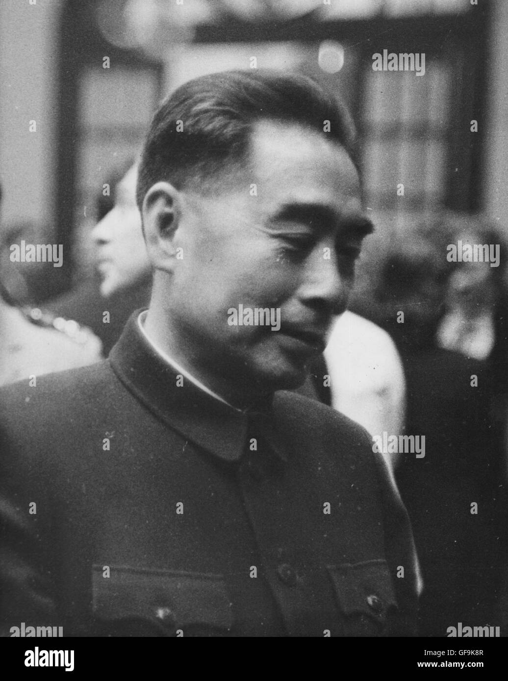 Chou En-Lai bei einem Empfang der Regierung, 1957. Stockfoto