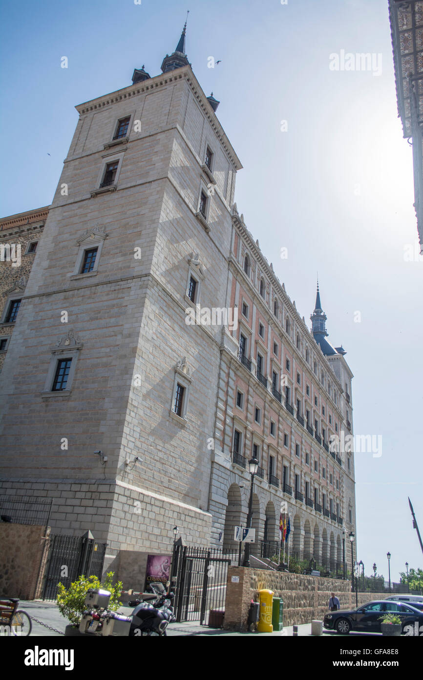 Bild des Alcazar in der spanischen Stadt Toledo, Spanien Stockfoto