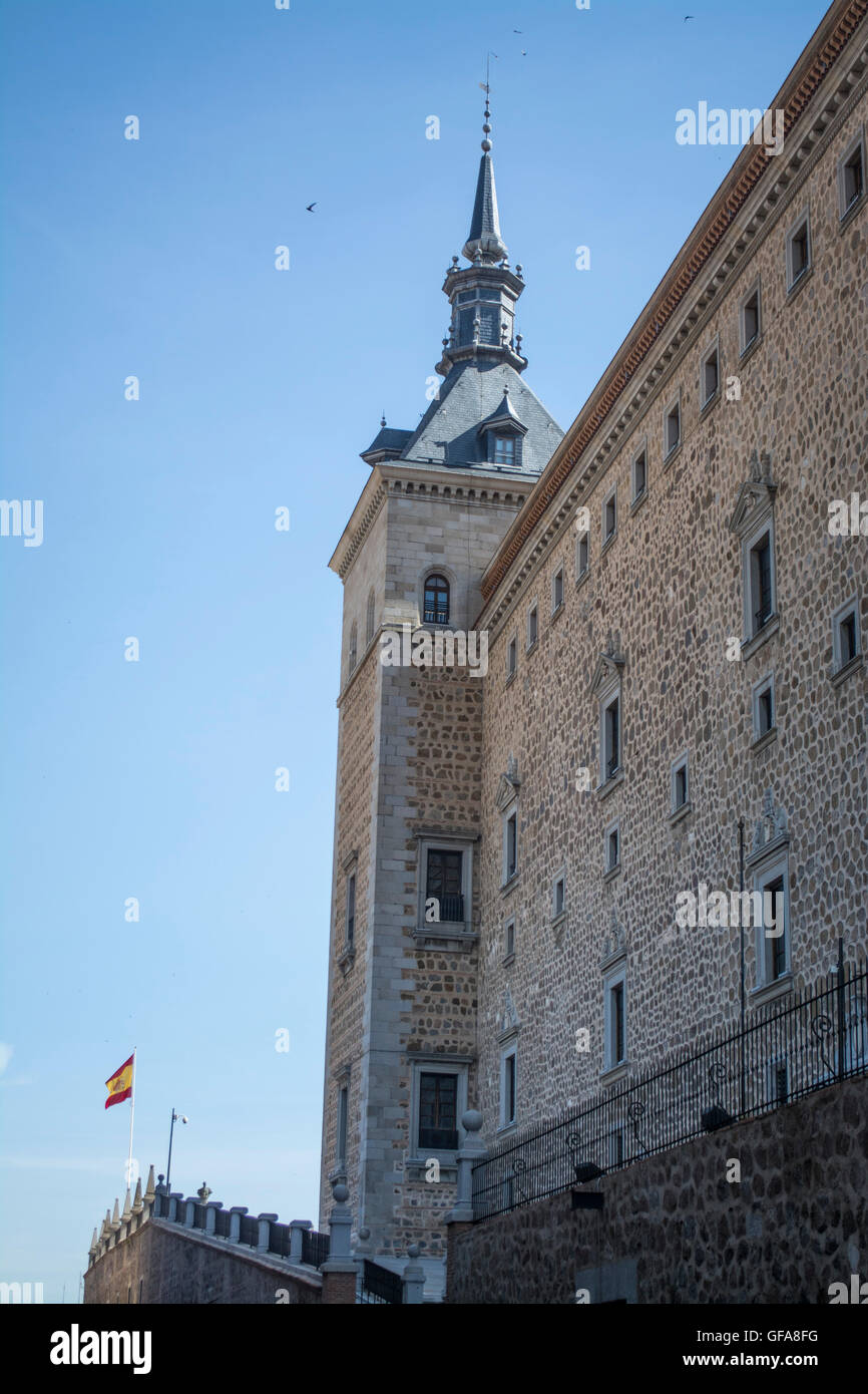Bild des Alcazar in der spanischen Stadt Toledo, Spanien Stockfoto