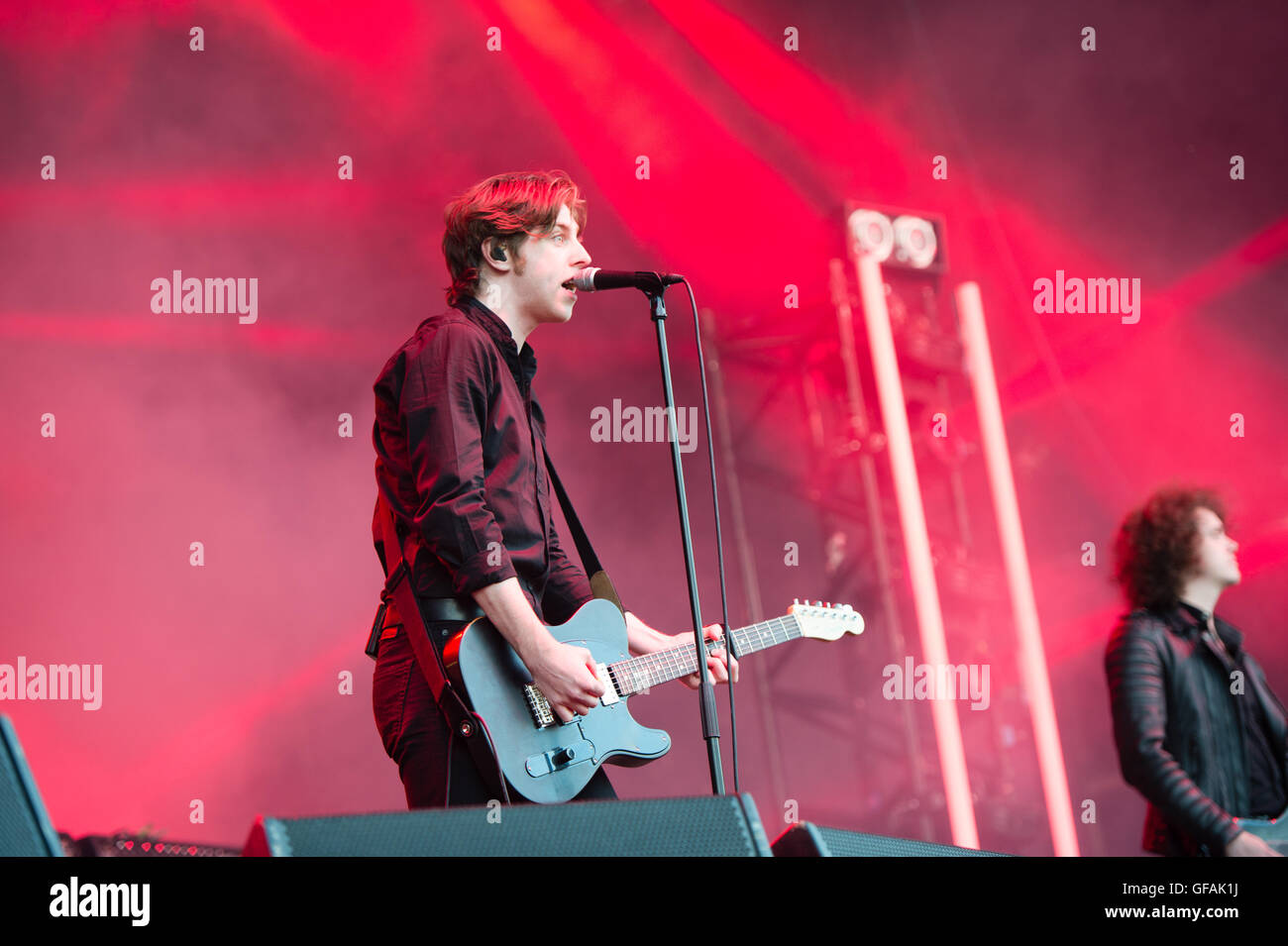 Lowther Deer Park, Lake District, Großbritannien. 30. Juli 2016. Kendal Berufung Musik Festival, Cumbria, 29h Juli 2016 führen Wels und die Bottlemen auf der Hauptbühne. Credit: WittWooPhoto / Alamy Live News Stockfoto