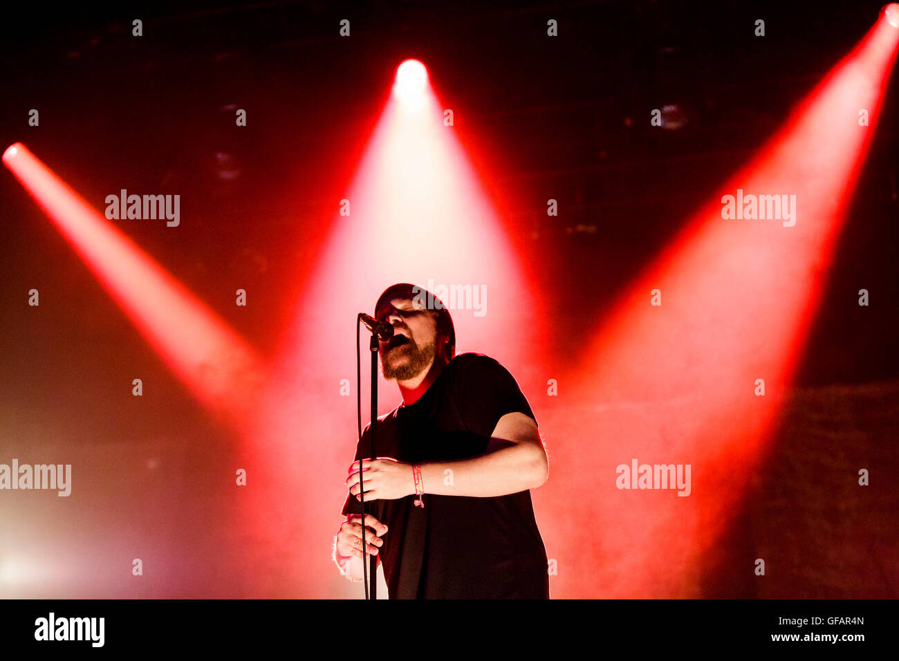 Charlton Park, UK. 29. Juli 2016. John Grant führt beim WOMAD Festival, 29. Juli 2016. Bildnachweis: Adam Gasson/Alamy Live-Nachrichten Stockfoto