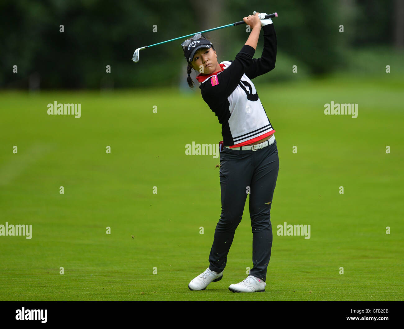 Woburn Golf Course, Milton Keynes, UK. 31. Juli 2016. Ricoh Womens Open Golf, letzte Runde. Lydia Ko (New Zealand) spielt einen Schuss vom 3. Fairway. Bildnachweis: Aktion Plus Sport/Alamy Live-Nachrichten Stockfoto