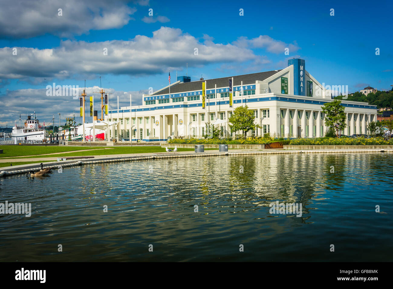 Das Museum of History & Industrie in Seattle, Washington. Stockfoto