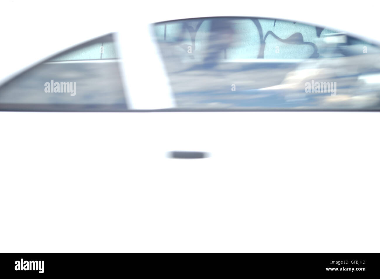 Bewegungsunschärfe Auto Stockfoto