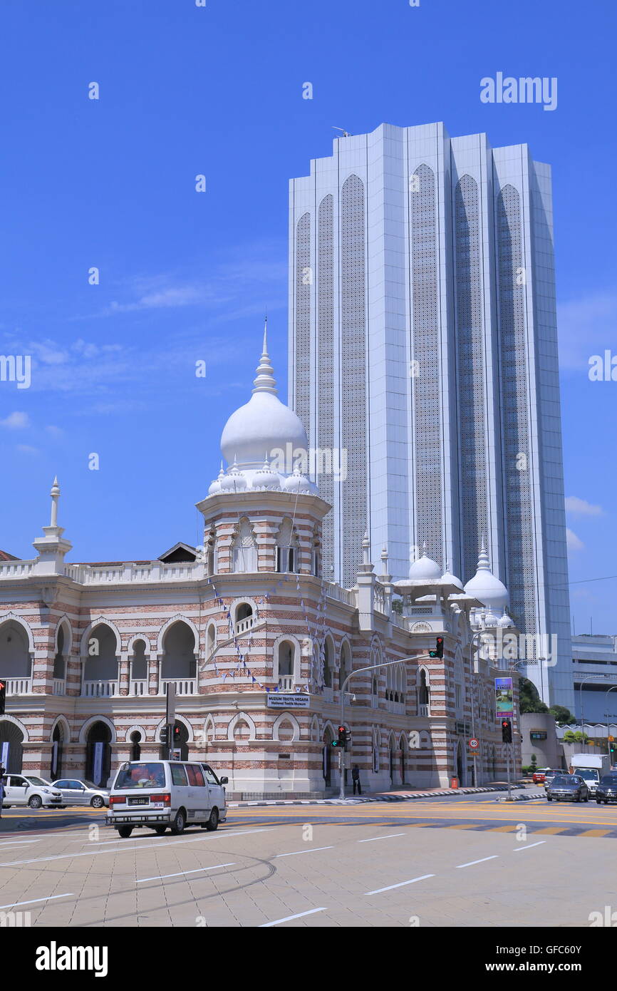 Nationalen Textilmuseum und Kompleks Dayabumi in Kuala Lumpur Malaysia. Stockfoto