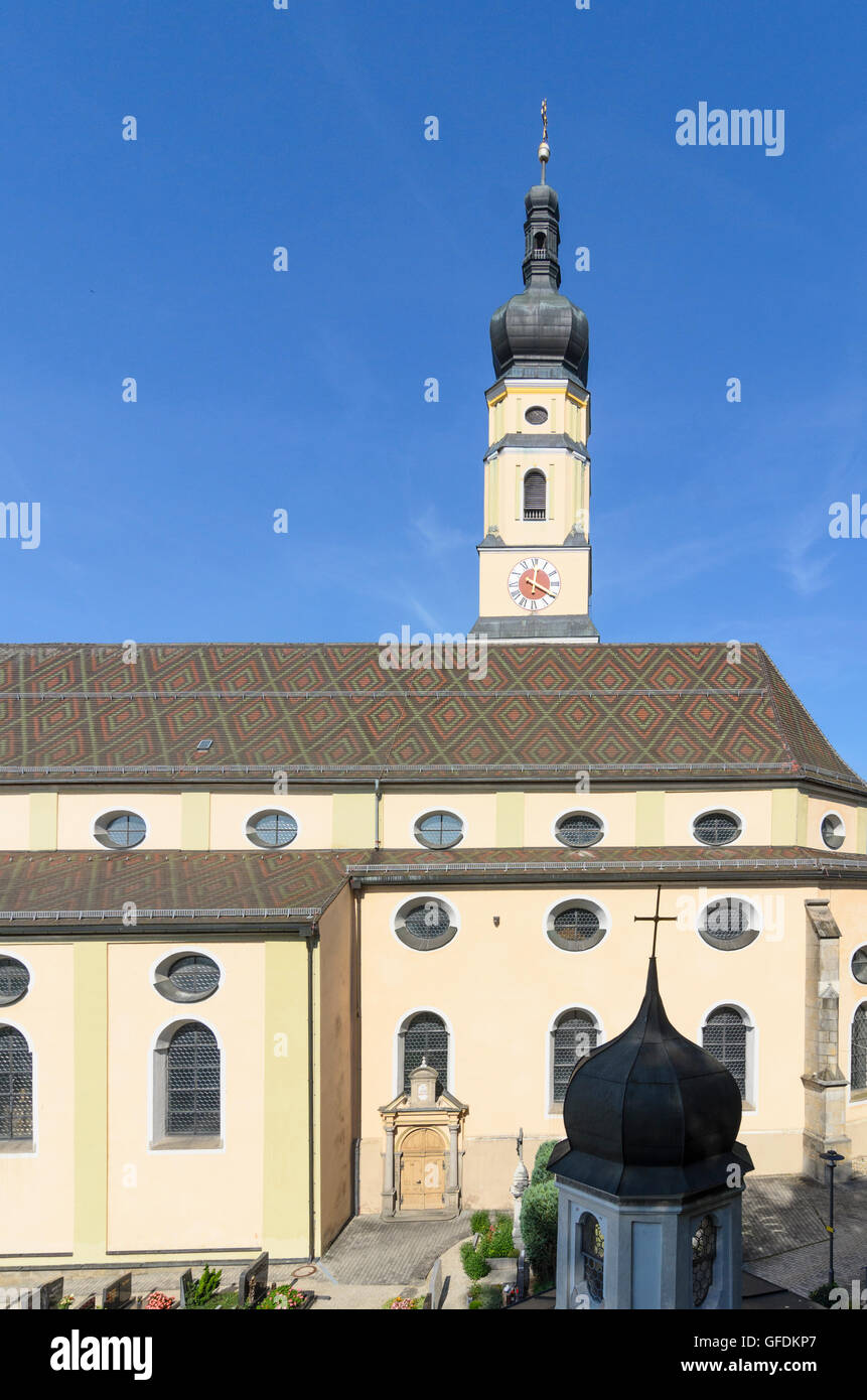 Deggendorf: katholische Kirche der Himmelfahrt, Deutschland, Bayern, Bayern, Niederbayern, Niederbayern Stockfoto