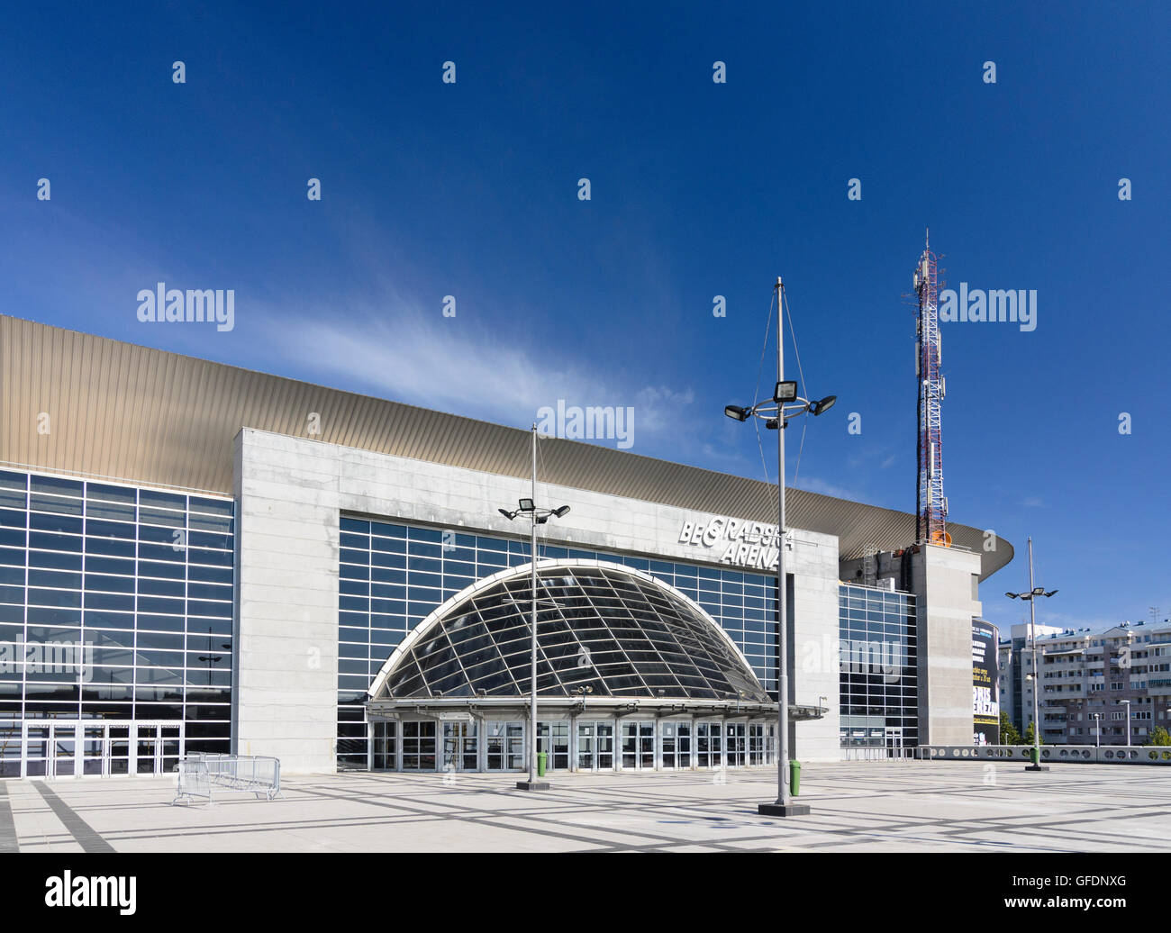 Beograd, Belgrad: Belgrad-Arena in der Gemeinde Neu-Belgrad, Serbien, Stockfoto