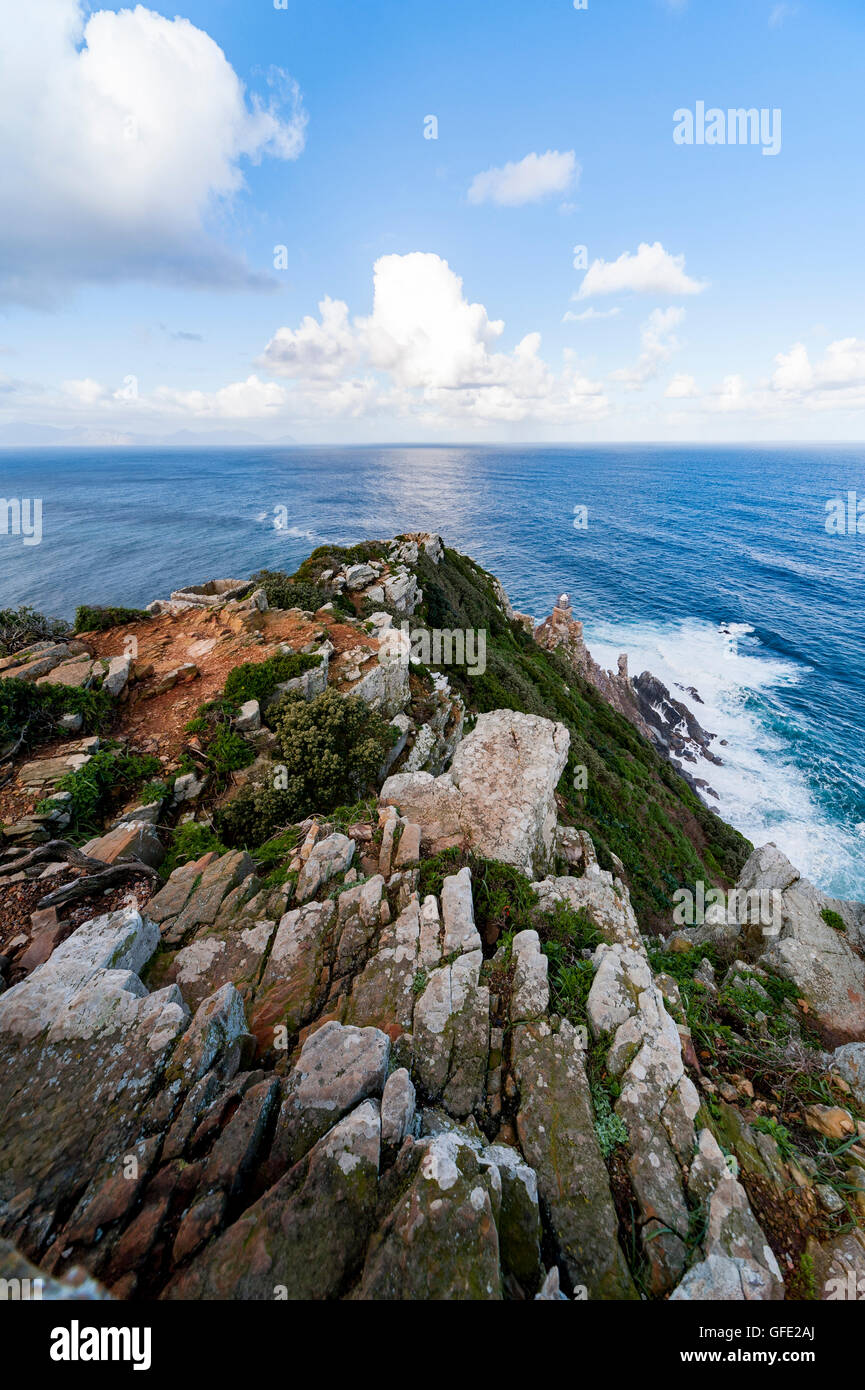 Bild aufgenommen am Cape Point, in der Nähe von Cape Point Lighthouse, Cape Town, Südafrika Stockfoto