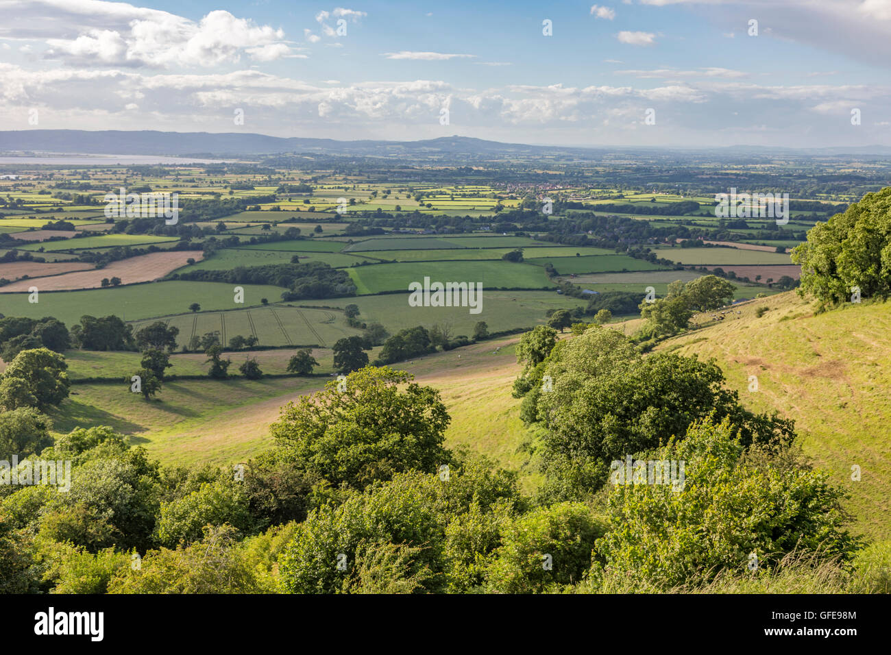 Sommer in der englischen Landschaft. Stockfoto