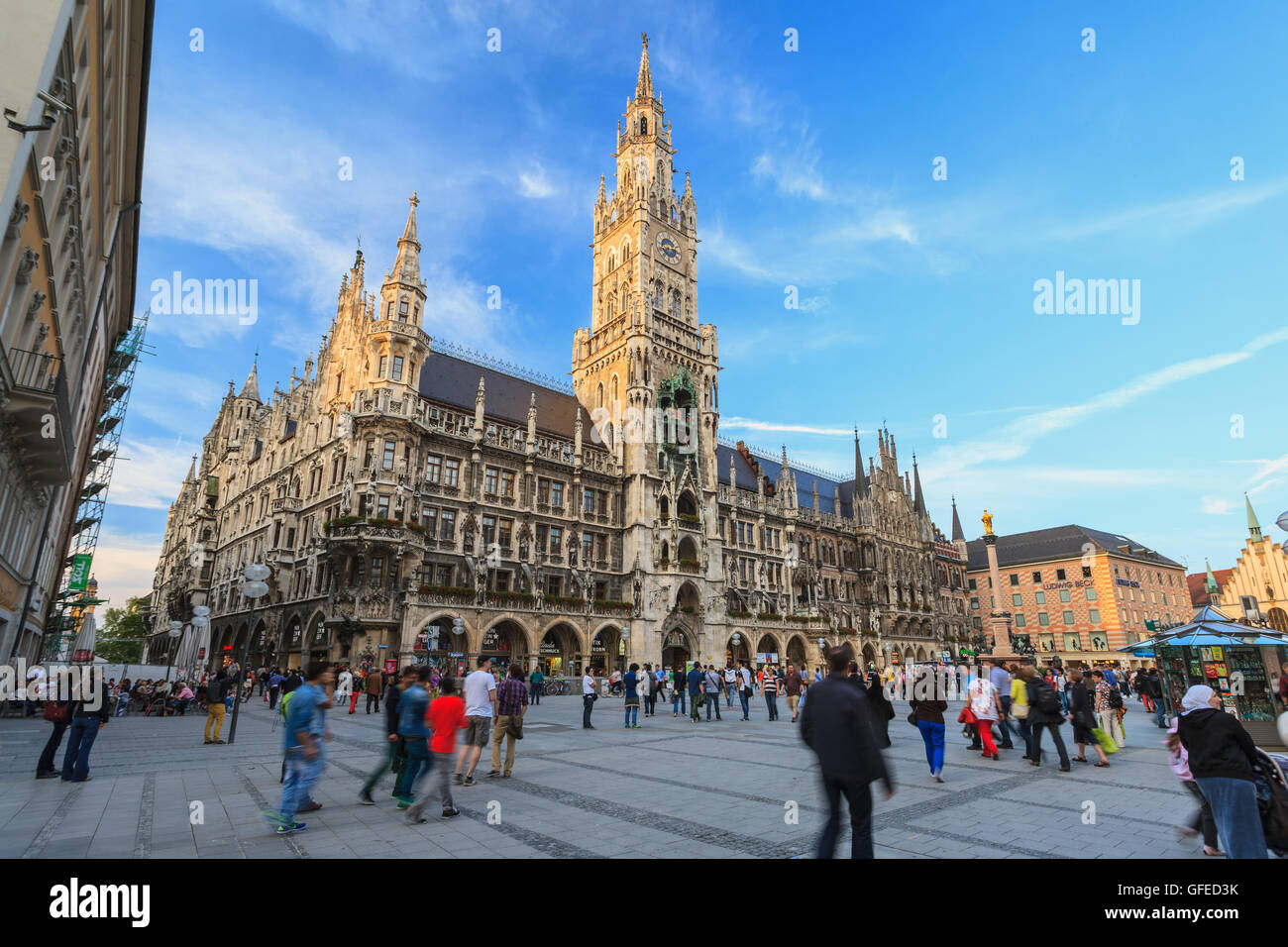 Marienplatz, München, Deutschland Stockfoto