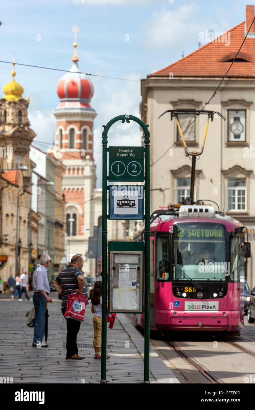 Die große Synagoge in Plzen (Pilsen), Tschechische Republik ist das