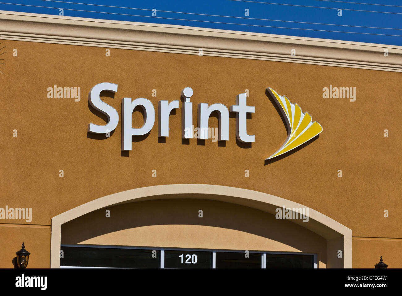 Las Vegas - ca. Juli 2016: Sprint Wireless Ladengeschäft. Sprint ist eine Tochtergesellschaft des japanischen SoftBank Group Corporation V Stockfoto