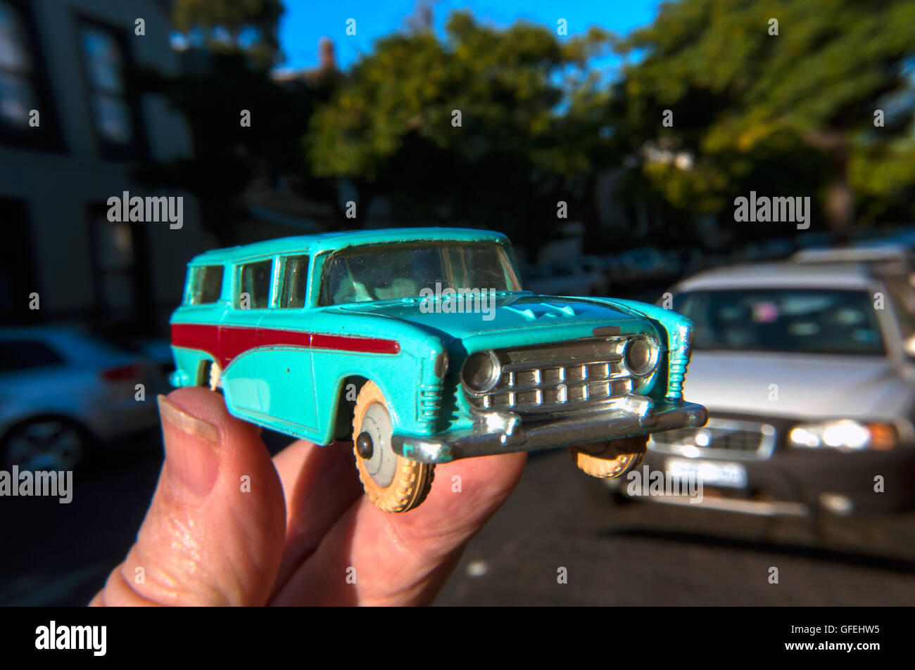 Retro-Nash Rambler Modellauto, Melbourne, Victoria, Australien Stockfoto