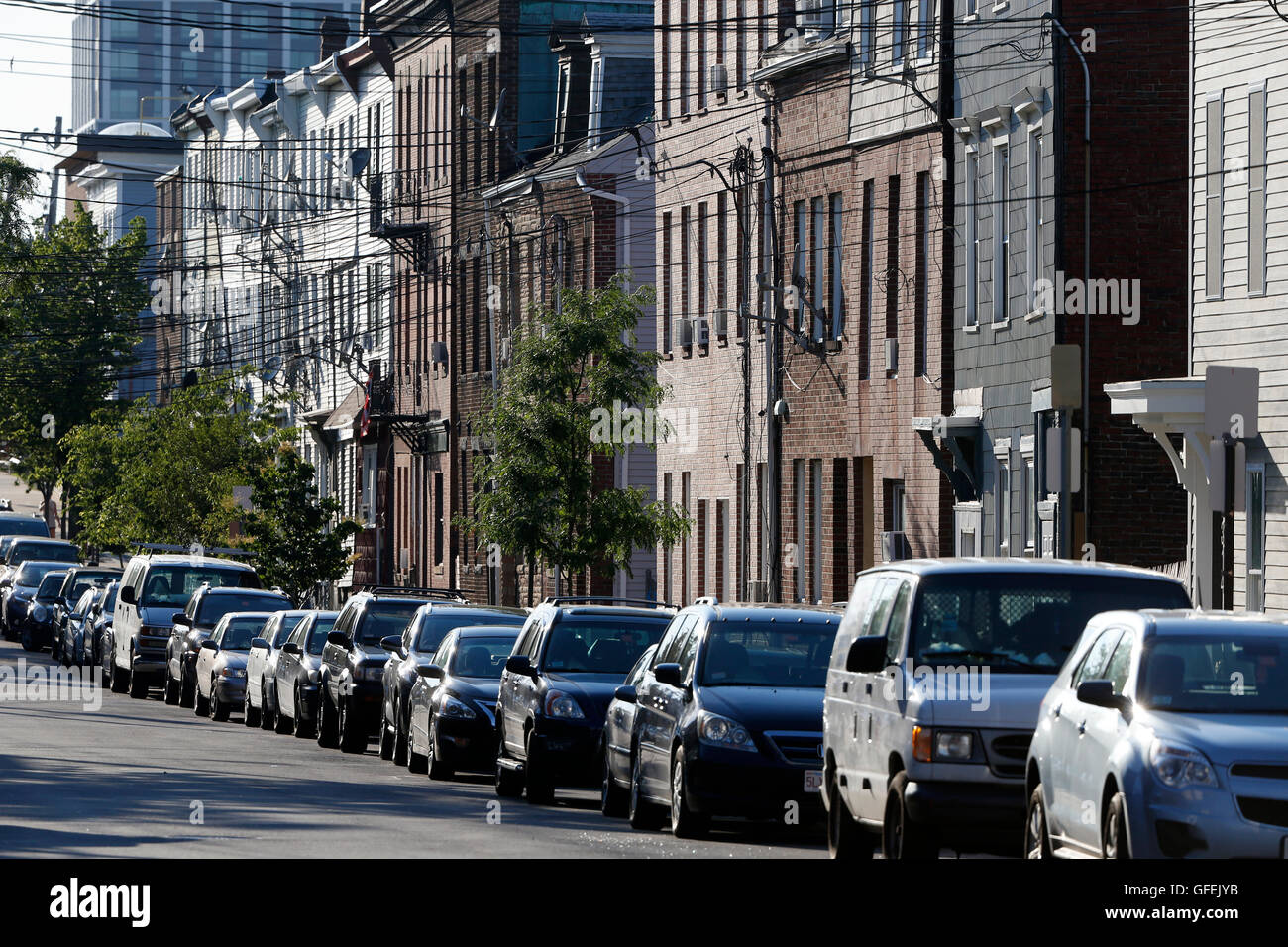Sumner Street, East Boston, Massachusetts Stockfoto