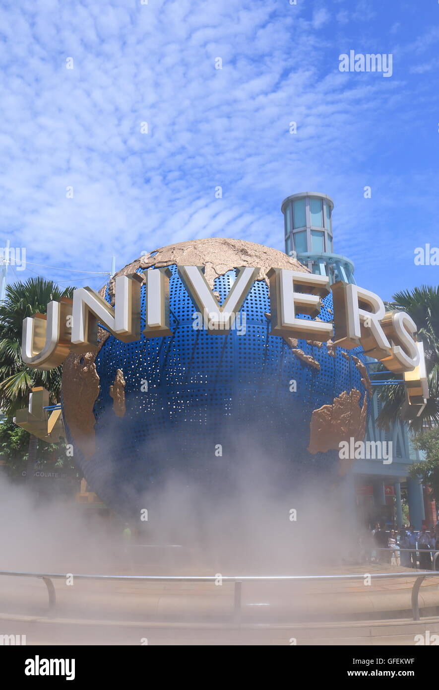 Universal Studios in Resorts World Sentosa in Singapur. Stockfoto