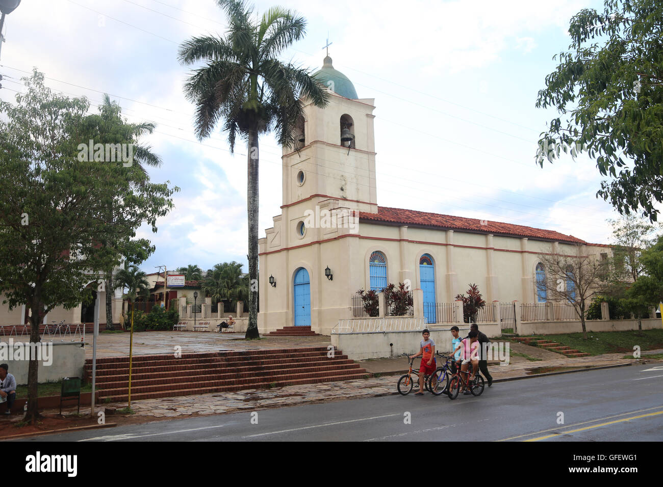 Dorfkirche in Vinales, Kuba. 2016 Stockfoto