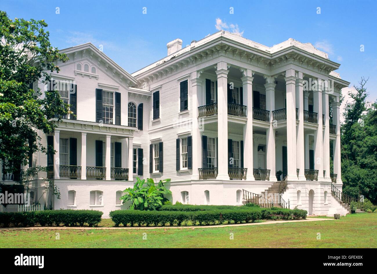 Nottaway Plantage-Haus in White Castle, in der Nähe von Baton Rouge, Louisiana, USA Stockfoto