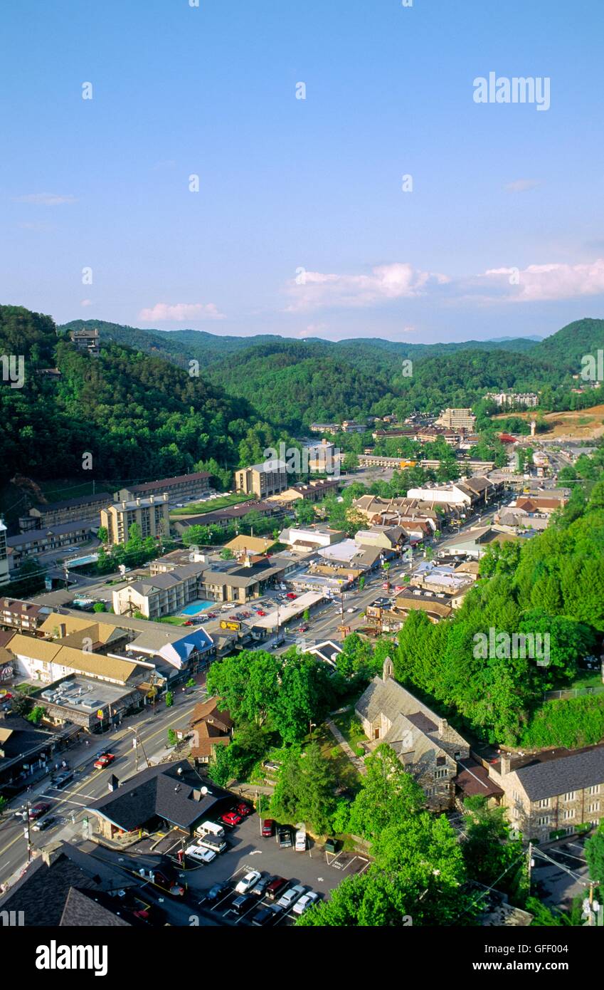 Die Great Smoky Mountains resort Stadt von Gatlinburg. Tennessee, USA Stockfoto