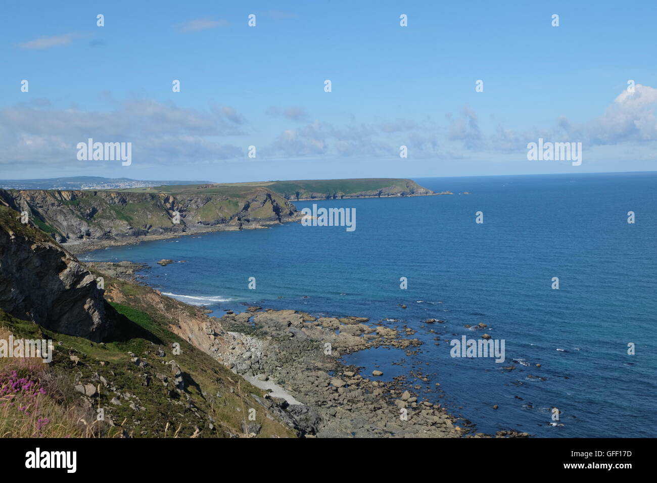 Norden Klippen in der Nähe von portreath, Cornwall Stockfoto