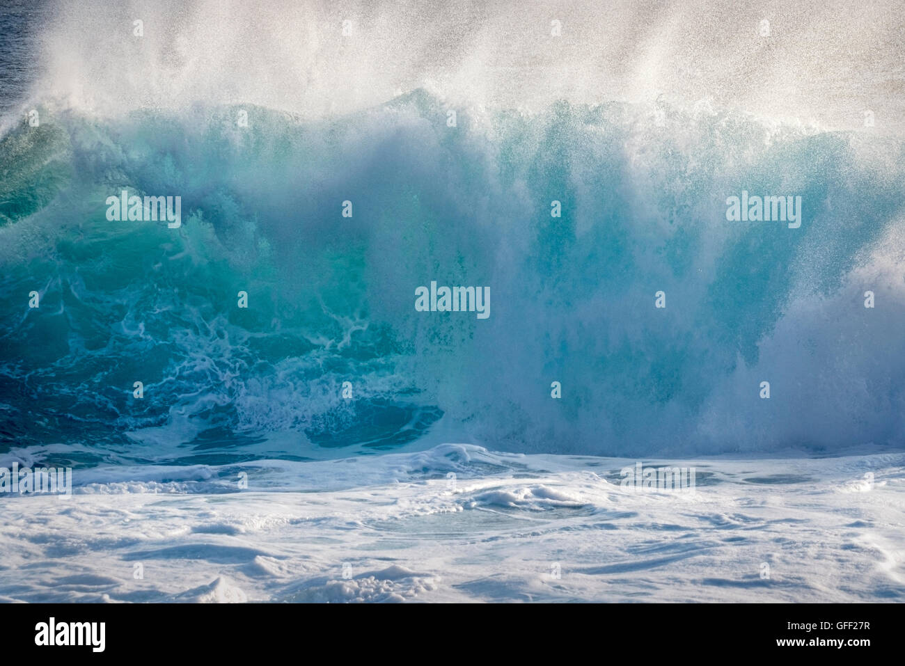 Wellen des großen Ozeans. Hawaiis Big Island. Stockfoto