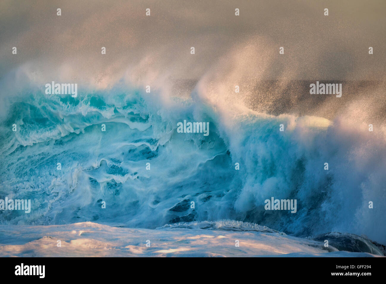 Wellen des großen Ozeans. Hawaiis Big Island. Stockfoto