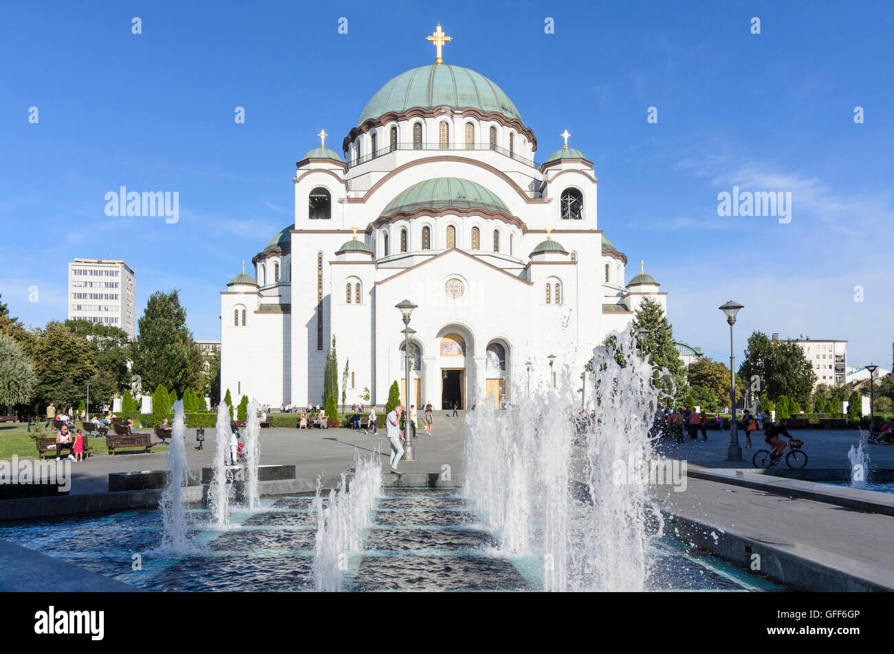 Beograd, Belgrad: Tempel des Heiligen Sava (Kathedrale des Heiligen Sava), Serbien, Stockfoto