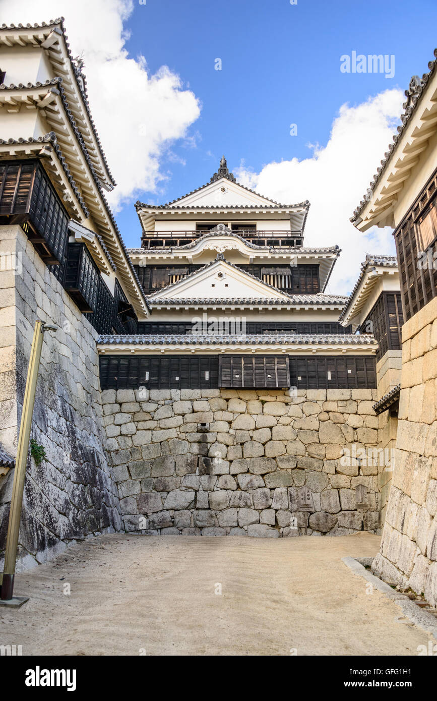 Matsuyama Schloss in Matsuyama, Japan. Stockfoto