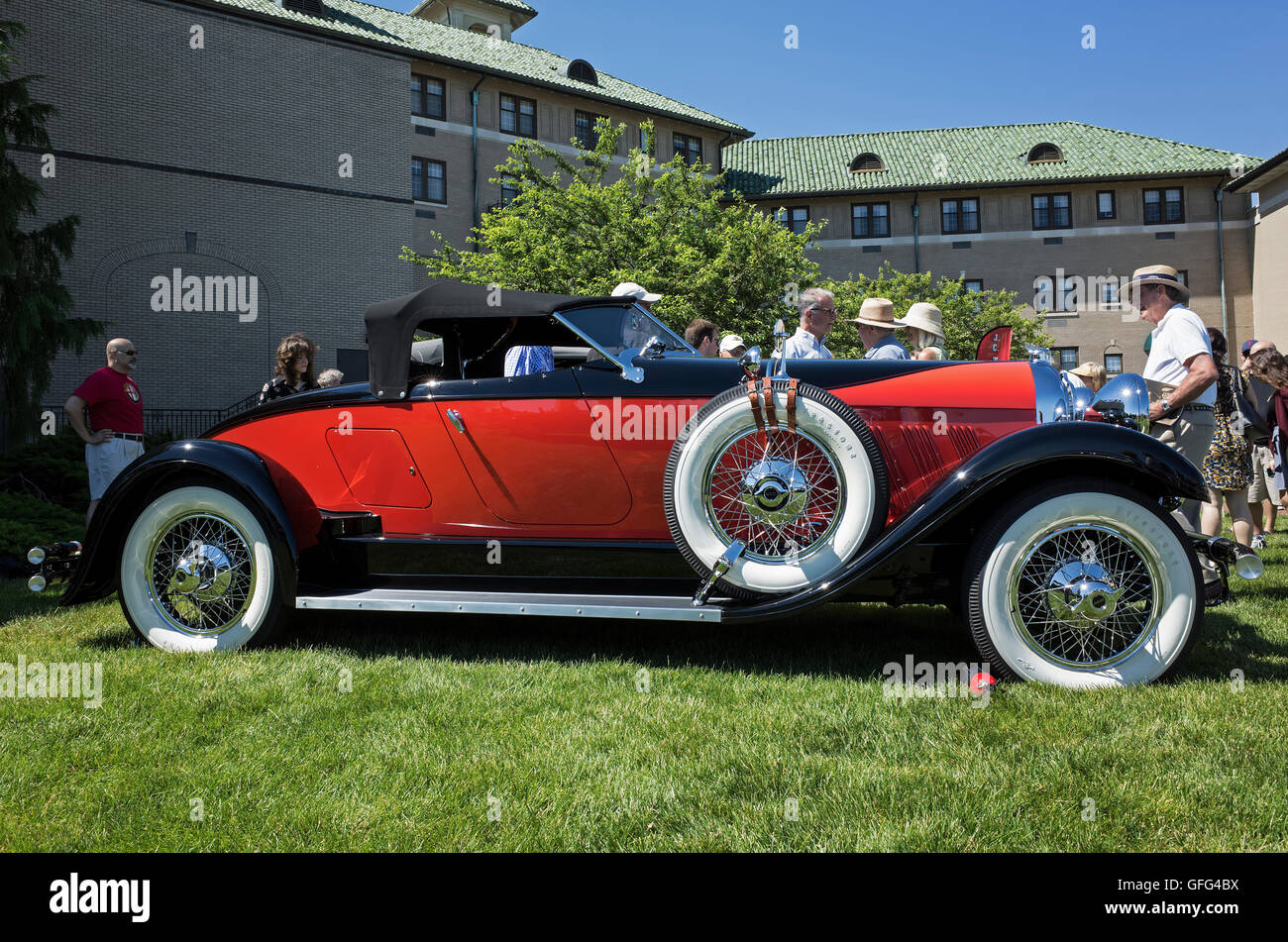 1928 Auburn Modell 8-88 Speedster auf dem Display an der Eleganz bei Hershey. "Nur zur redaktionellen Verwendung" Stockfoto