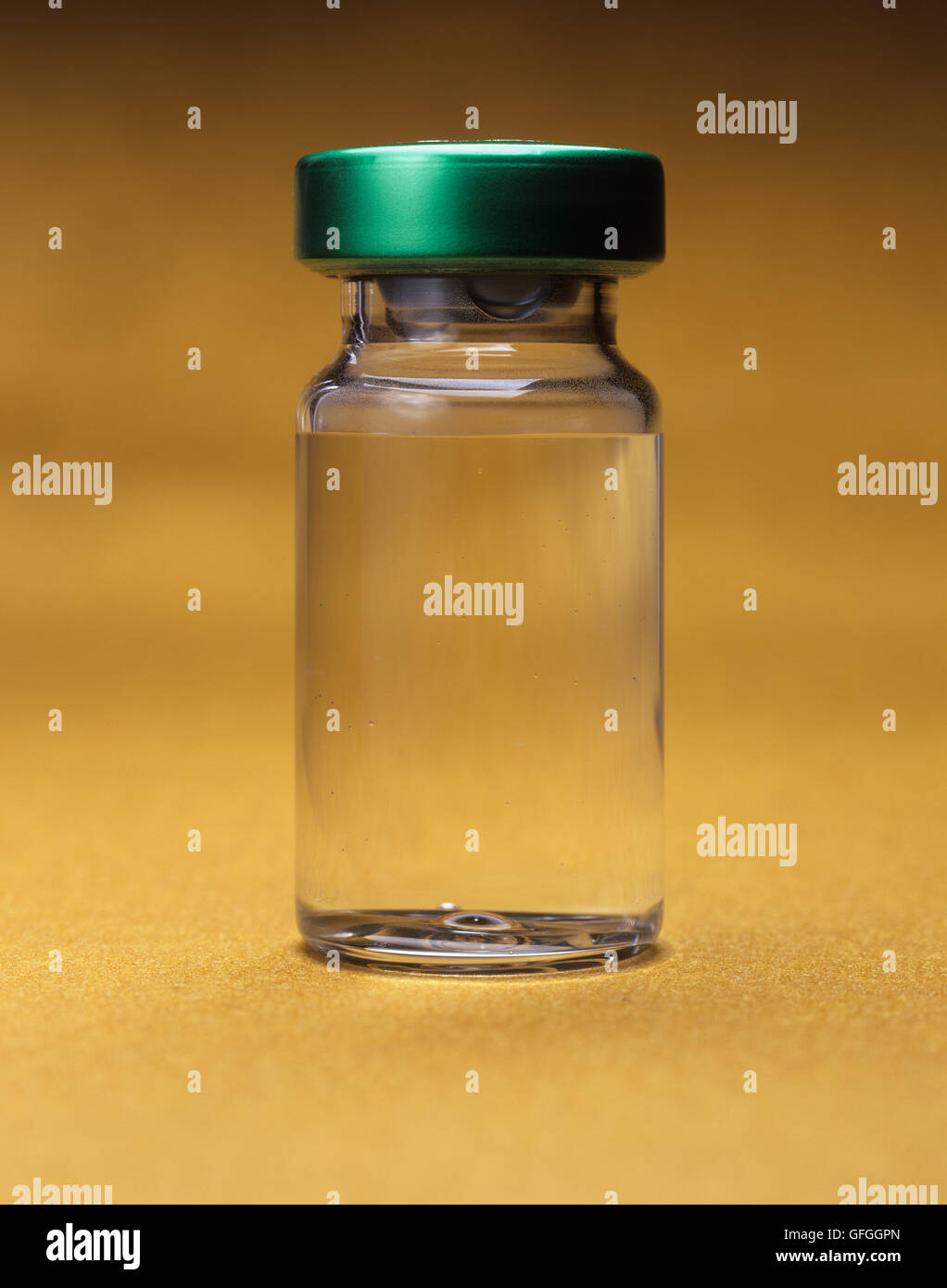 Produkt schoß eine generische Durchstechflasche aus Glas Stockfoto