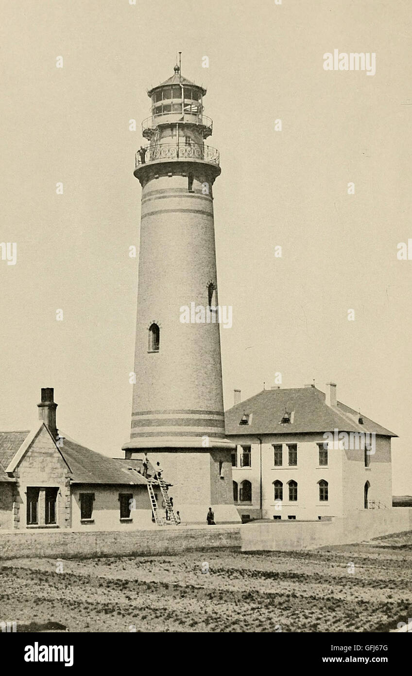 Der Leuchtturm von Helgoland, um 1900 Stockfoto