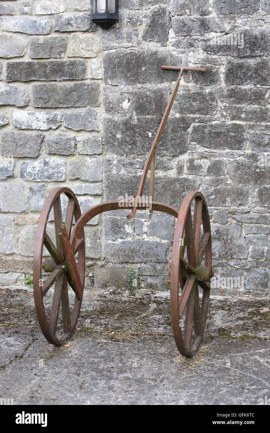 Vintage Apple Kiste Wagen Stockfoto