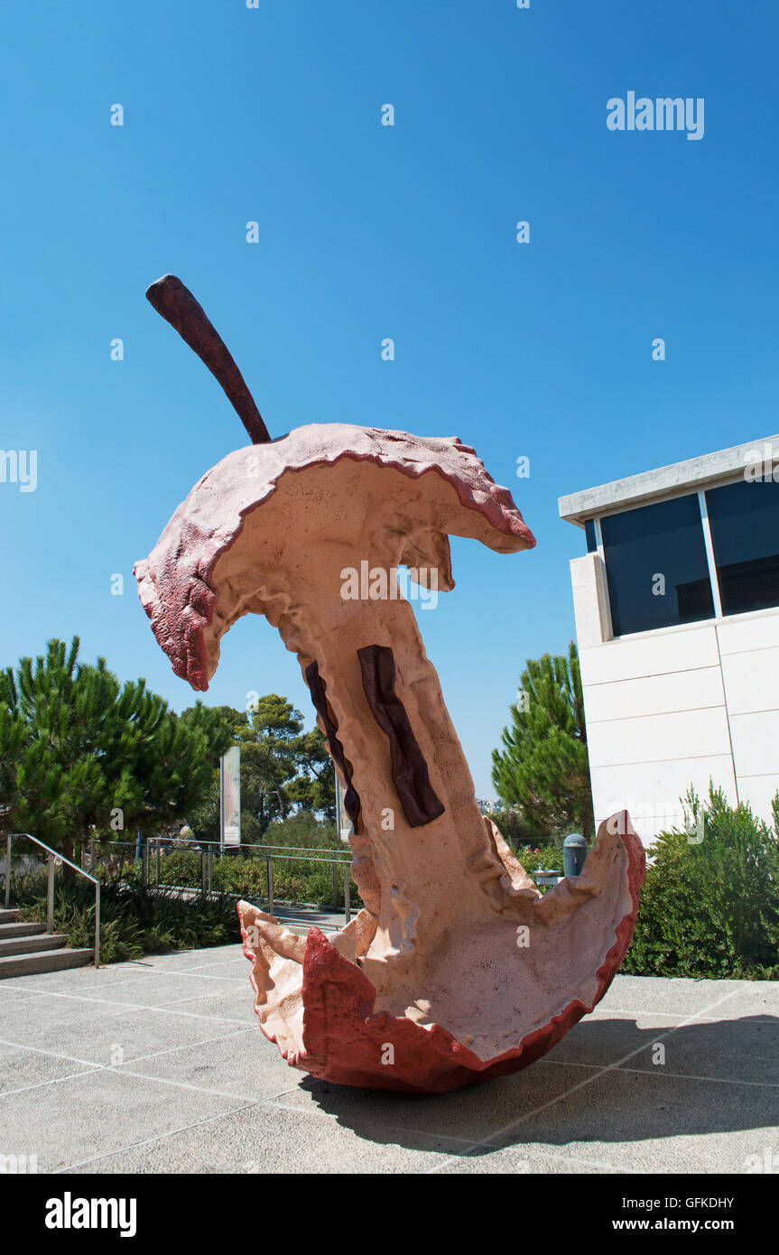 Jerusalem, Israel-Museum: die Apple Core, eine Pop-Art-Skulptur realisiert im Jahr 1992 von Claes Oldenburg und Coosje van Bruggen Stockfoto