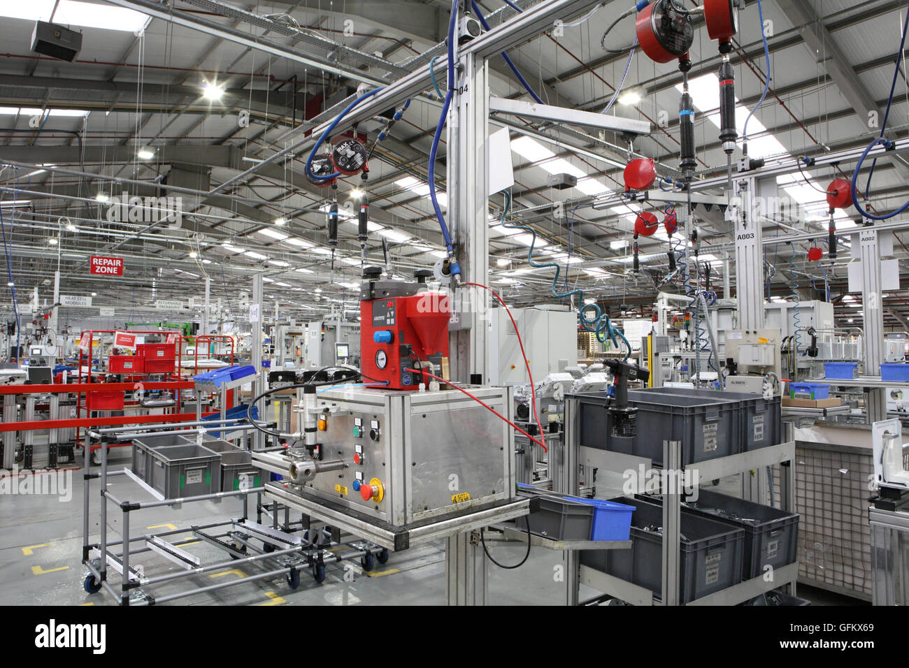 Industriellen Fertigung Anlage moderne Fabrik Stockfoto