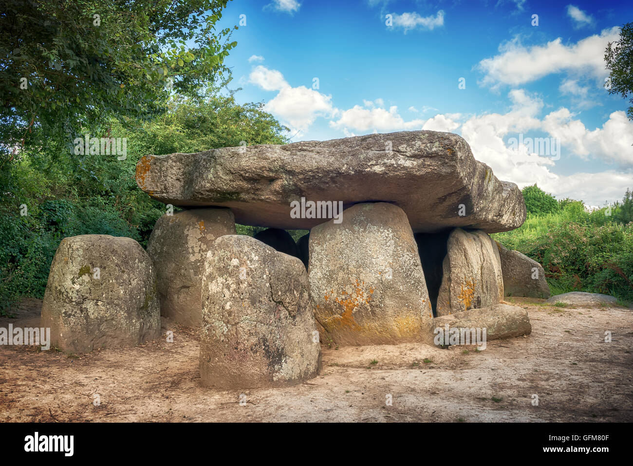 prähistorische Jungsteinzeit europäischen dolmen Stockfoto