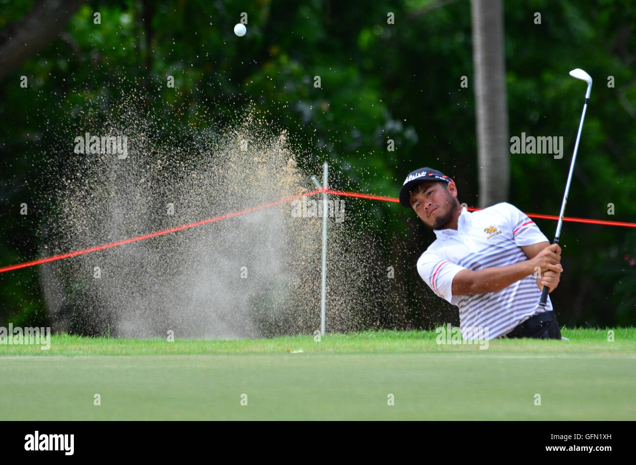 Chonburi, Thailand. 31. Juli 2016. Thitiphun Chuayprakong von Thailand Player in Kings Cup 2016 um Phoenix Gold Golf & Country Club Pattaya am 31. Juli 2016 in Chonburi, Thailand. Bildnachweis: Chatchai Somwat/Alamy Live-Nachrichten Stockfoto