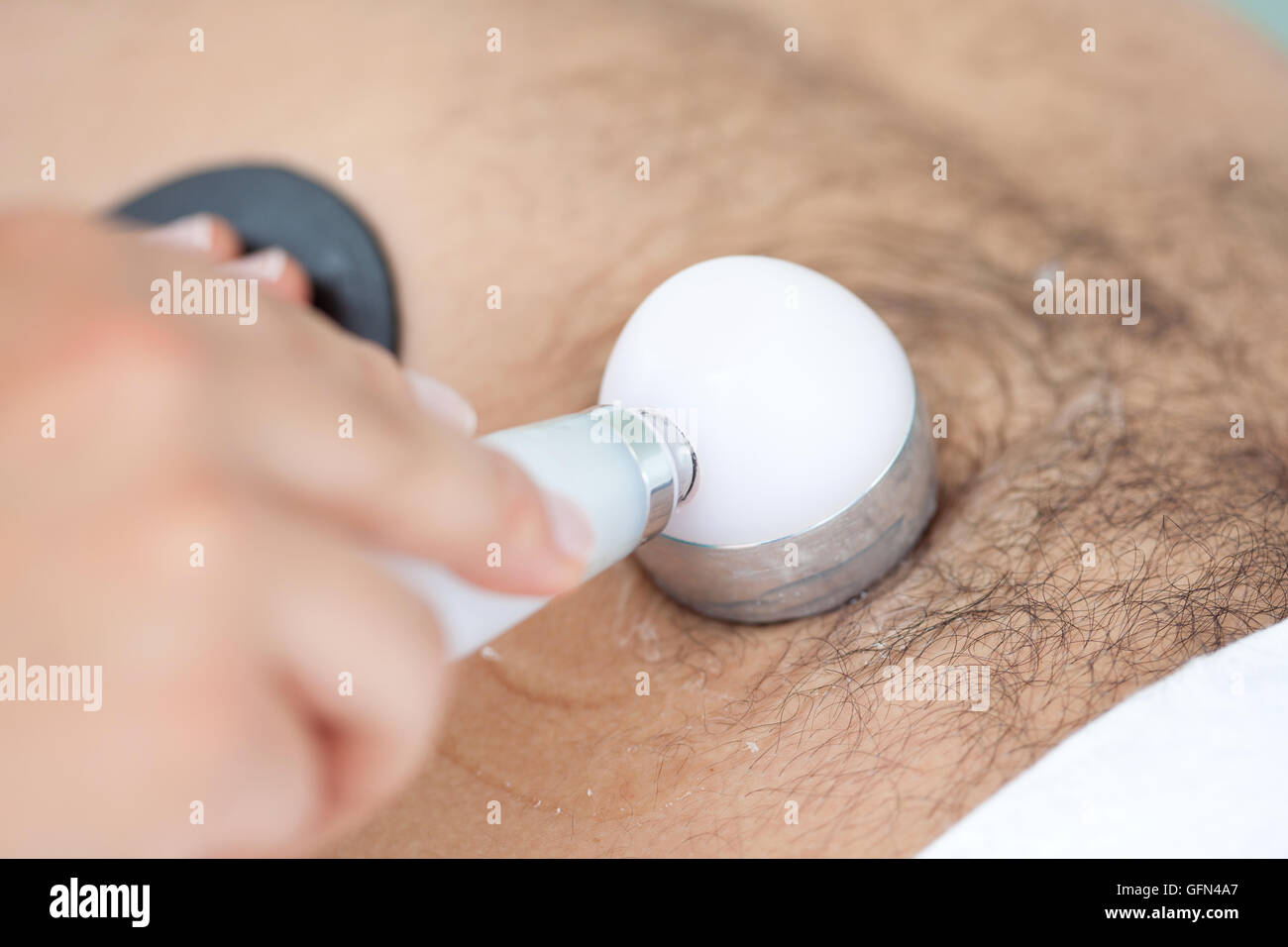 Behandlung mit Ultraschall Ton (Ultraschall Stockfotografie - Alamy