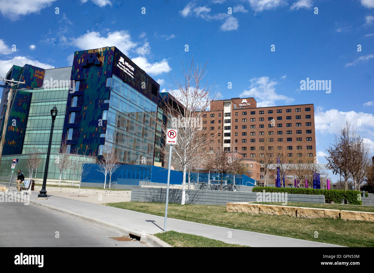 M-Health, University of Minnesota, Freimaurer Kinder Krankenhausgebäude. Minneapolis Minnesota MN USA Stockfoto